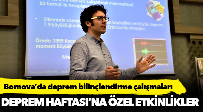 Bornova’da deprem bilinçlendirme çalışmaları