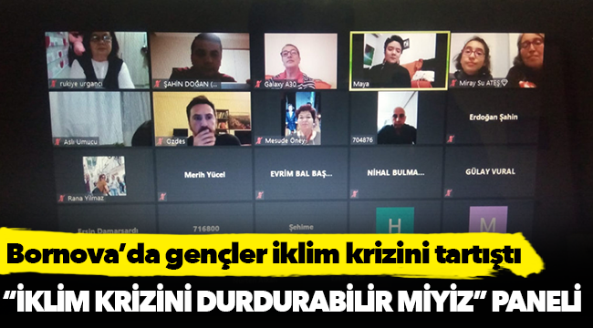 Bornova’da gençler iklim krizini tartıştı