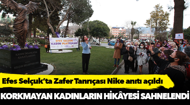 Efes Selçuk’ta Zafer Tanrıçası Nike anıtı açıldı