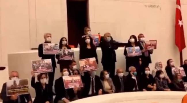 Gergerlioğlu Meclis’i terk etmedi, HDP’liler oturma eylemi yaptı