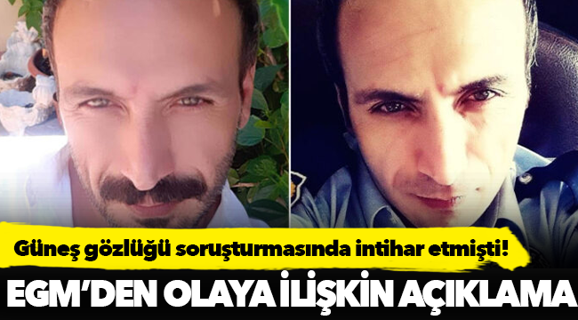 İntihar eden polis hakkında Emniyet Müdürlüğü'nden açıklama