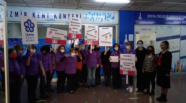 İzmir Kent Konseyi, "İstanbul Sözleşmesi'ni hep birlikte yaşatacağız"