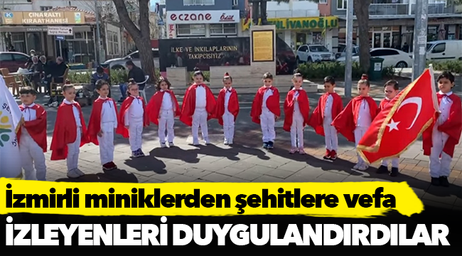 İzmirli miniklerden şehitlere vefa
