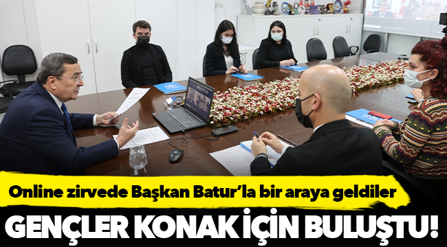 Online zirvede Başkan Batur’la bir araya geldiler