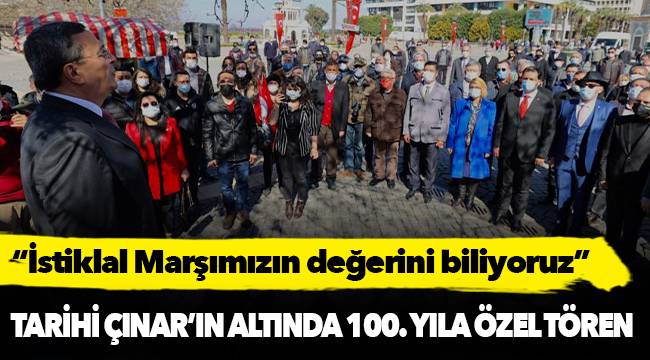 Tarihi Çınar’ın altında 100. yıla özel tören