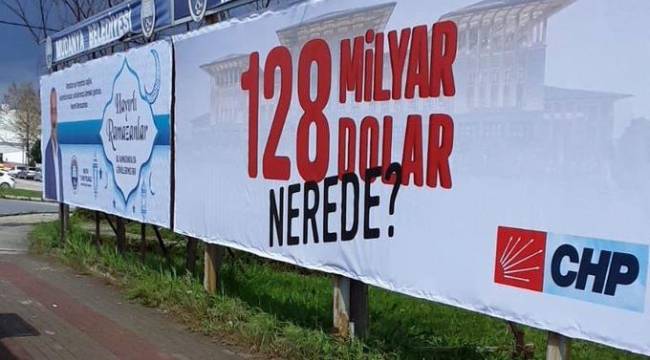 '128 milyar dolar nerede?' afişleri hakkında 'Cumhurbaşkanına hakaret' soruşturma