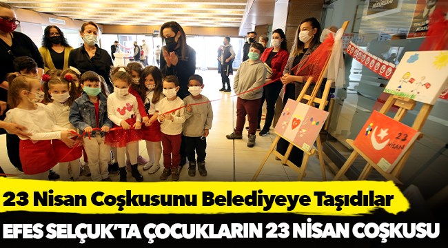 23 Nisan Coşkusunu Belediyeye Taşıdılar