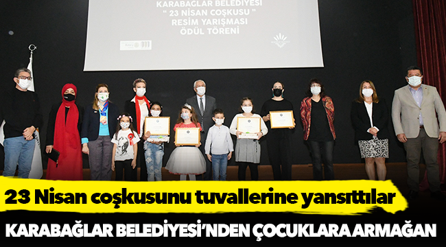 23 Nisan coşkusunu tuvallerine yansıttılar