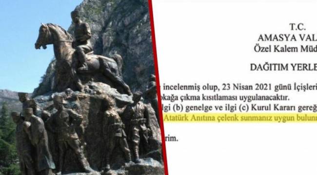 AKP'den 'salgın' kararı: Atatürk anıtına çelenk bırakmak yasaklandı