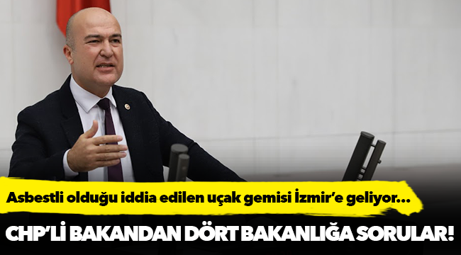 Asbestli olduğu iddia edilen uçak gemisi İzmir’e geliyor…