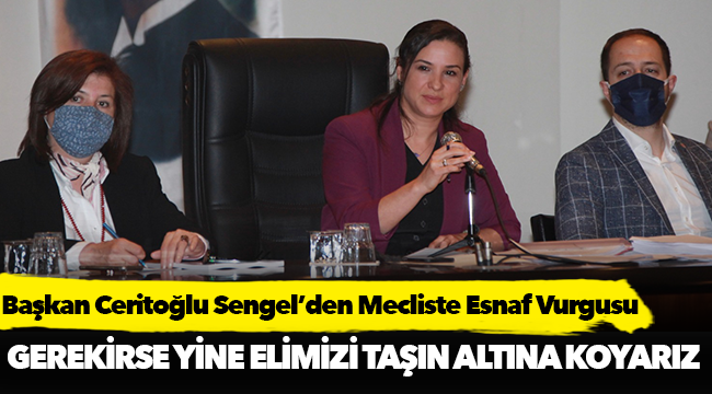 Başkan Ceritoğlu Sengel’den Mecliste Esnaf Vurgusu