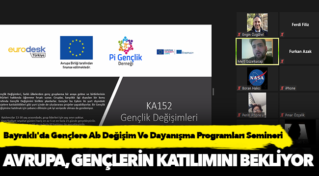 Bayraklı'da Gençlere Ab Değişim Ve Dayanışma Programları Semineri