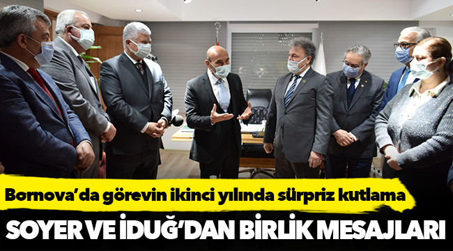 Bornova’da görevin ikinci yılında sürpriz kutlama