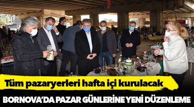 Bornova’da pazar günlerine yeni düzenleme