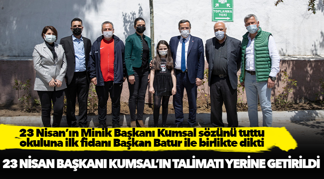Konak’ın 23 Nisan Başkanı Kumsal’ın talimatı yerine getirildi