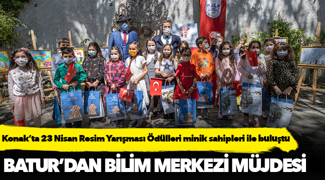 Konak’ta 23 Nisan Resim Yarışması Ödülleri minik sahipleri ile buluştu