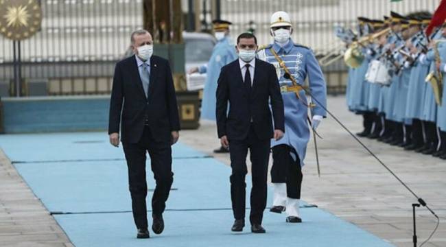 Libya geçici hükümet başbakanıyla görüşen Erdoğan'dan deniz yetki alanları açıklaması