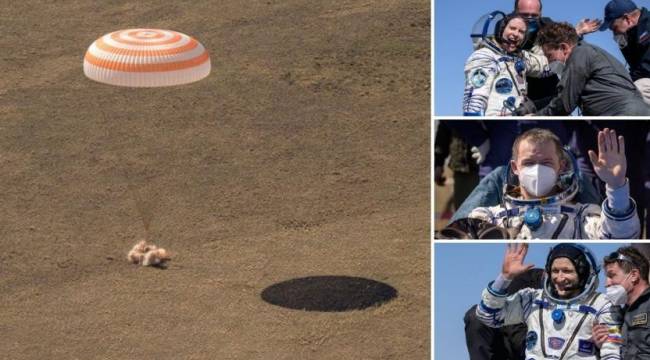 Uluslararası Uzay İstasyonu 64. Keşif Ekibi üyeleri Dünya&#039;ya geri döndü