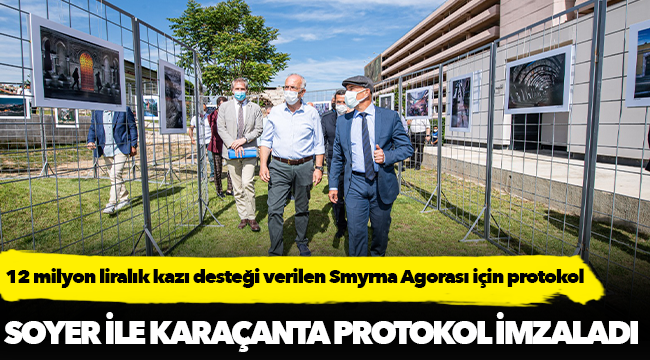 12 milyon liralık kazı desteği verilen Smyrna Agorası için protokol