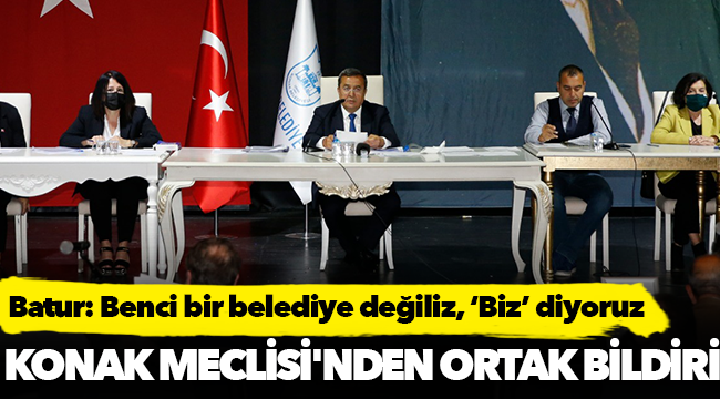 Batur: Benci bir belediye değiliz, ‘Biz’ diyoruz