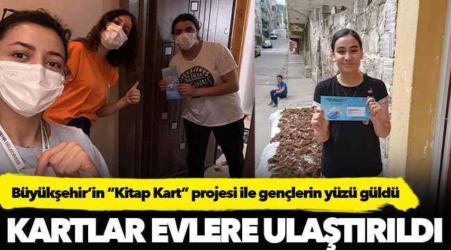 Büyükşehir’in “Kitap Kart” projesi ile gençlerin yüzü güldü