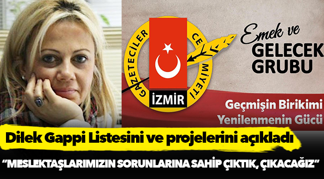 Dilek Gappi Listesini ve projelerini açıkladı