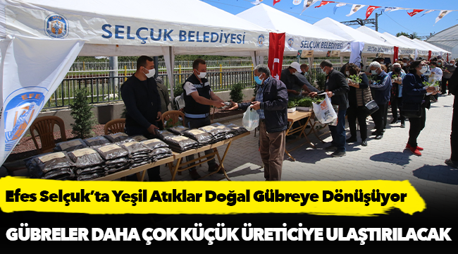 Efes Selçuk’ta Yeşil Atıklar Doğal Gübreye Dönüşüyor