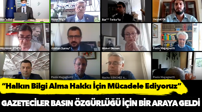 Gazeteciler Basın Özgürlüğü İçin Bir Araya Geldi