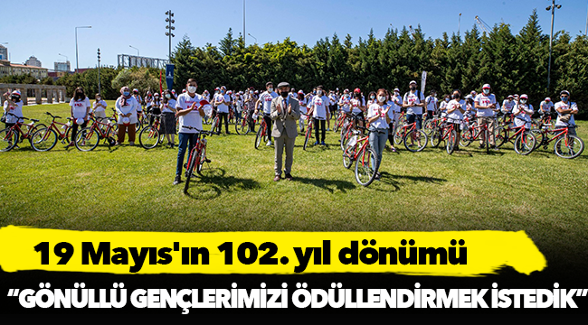 Gönüllü gençlere 102 bisiklet