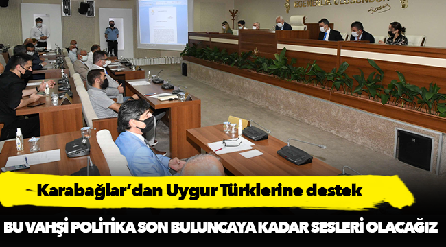 Karabağlar’dan Uygur Türklerine destek