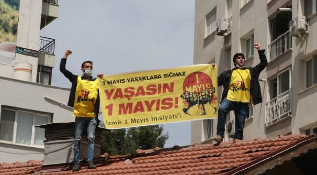 Kendisini çatıdan indirmek isteyen polise 'Belki Covid'sin; gelme' diye bağırdı