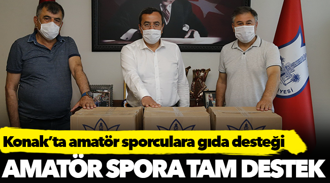 Konak’ta amatör sporculara gıda desteği