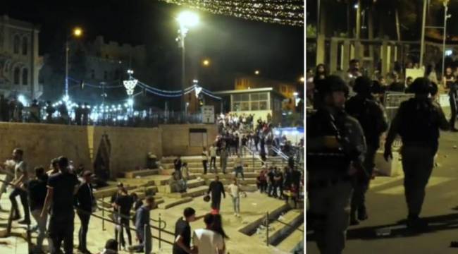 Kudüs'te İsrail polisinin saldırısında biri bebek en az 80 Filistinli yaralandı