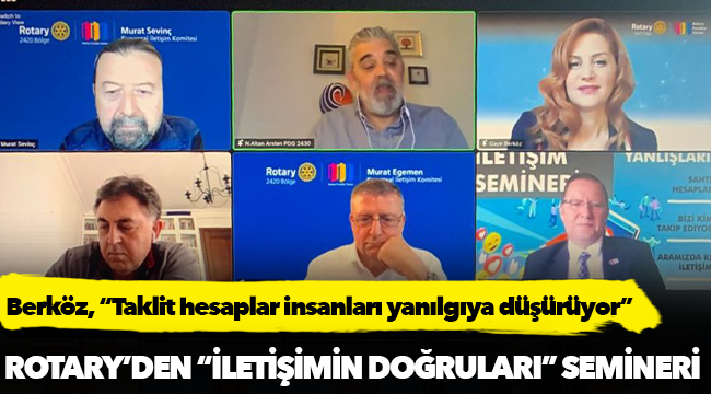 Rotary'den "İletişim Doğruları" semineri