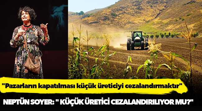 Soyer: “Pazarların kapatılması küçük üreticiyi cezalandırmaktır”