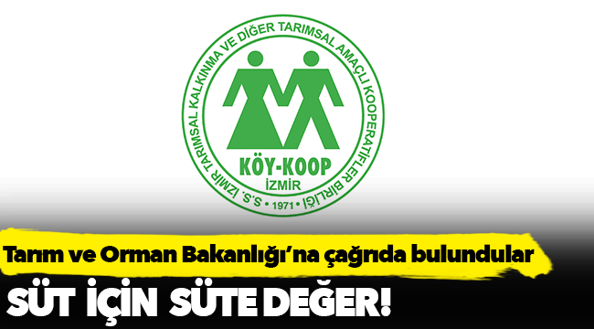 Tarım ve Orman Bakanlığı’na çağrıda bulundular