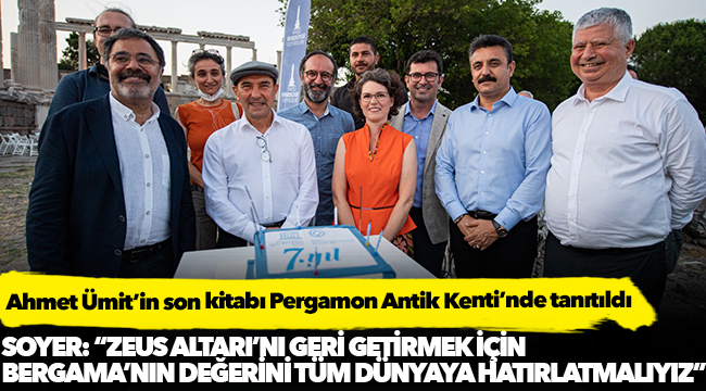 Ahmet Ümit’in son kitabı Pergamon Antik Kenti’nde tanıtıldı