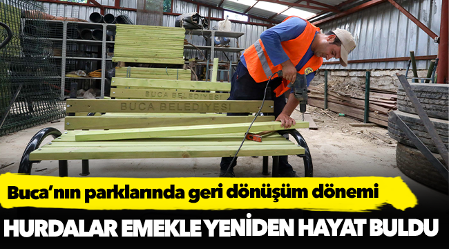 Buca’nın parklarında geri dönüşüm dönemi