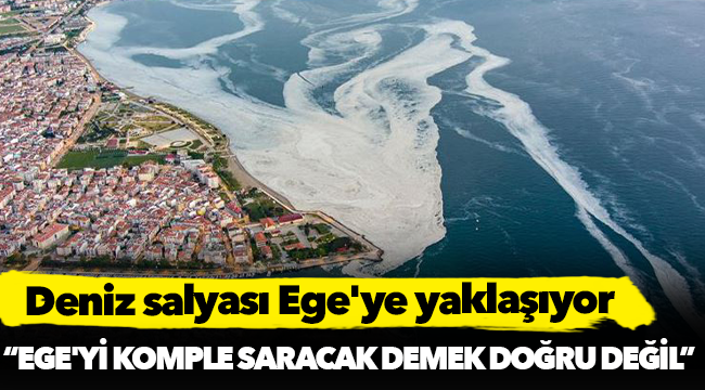 Deniz salyası Ege'ye yaklaşıyor