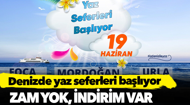 Denizde yaz seferleri başlıyor
