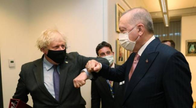 Erdoğan, Merkel ve Johnson'la görüştü