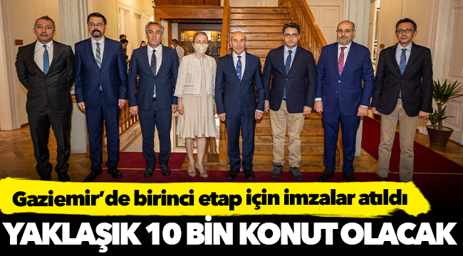 Gaziemir’de birinci etap için imzalar atıldı