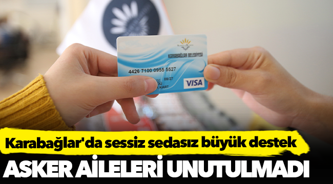 Karabağlar'da sessiz sedasız büyük destek