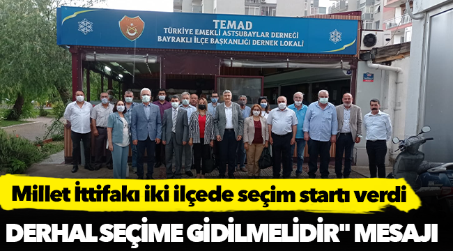 Millet İttifakı iki ilçede seçim startı verdi