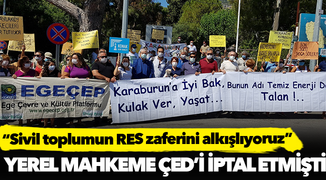 Sivil toplumun RES zaferini alkışlıyoruz!...