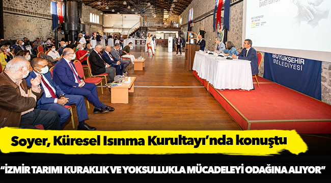 Soyer, Küresel Isınma Kurultayı’nda konuştu