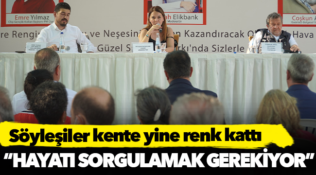 Söyleşiler kente yine renk kattı