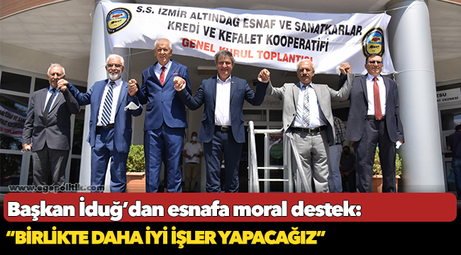 Başkan İduğ’dan esnafa moral destek