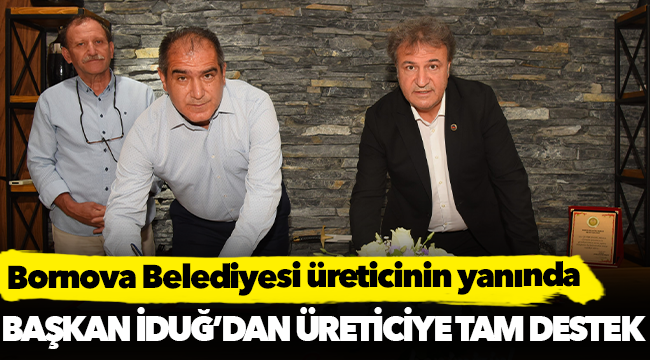 Bornova Belediyesi üreticinin yanında