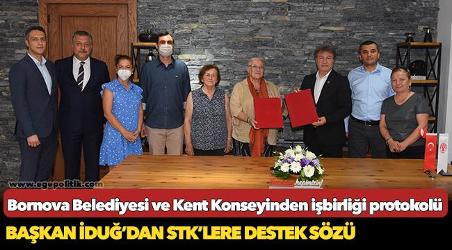 Bornova Belediyesi ve Kent Konseyinden işbirliği protokolü